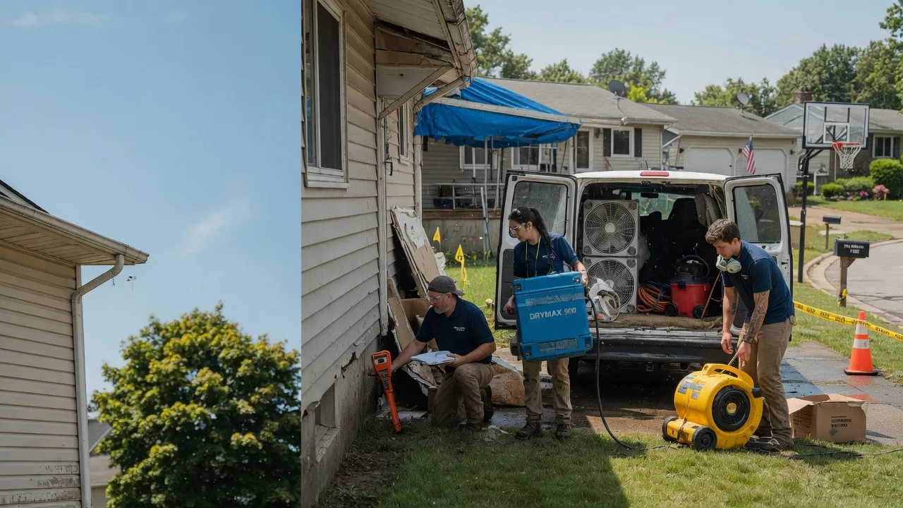 Ceiling Leak Cleanup in Franklin, MA near me